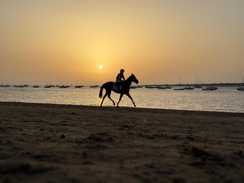 Carreras de caballos en la playa de Sanlúcar de Barrameda